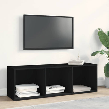 Book Cabinet/TV Cabinet Black 36x30x114 cm Engineered Wood