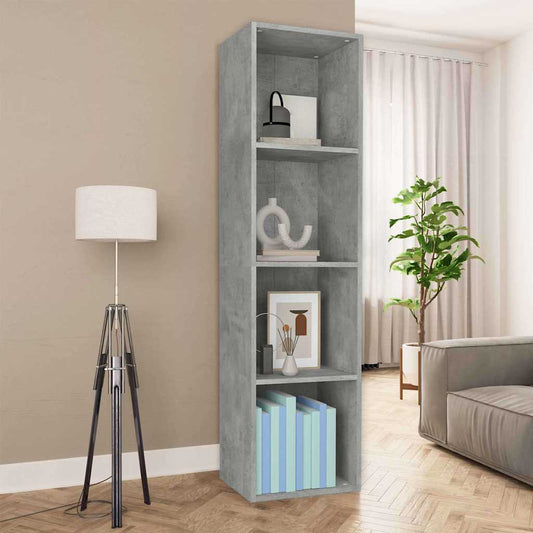 Book Cabinet | Concrete grey | Engineered wood | Medium | Book Cabinet