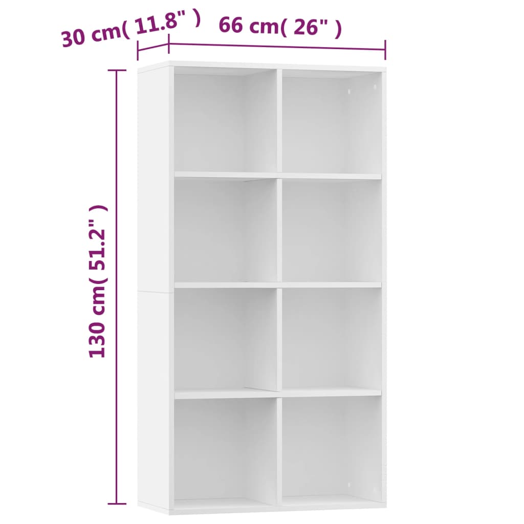 Book Cabinet | White | Engineered wood | Medium | Book Cabinet