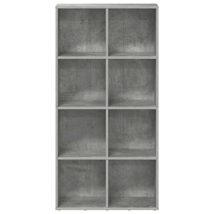 Book Cabinet | Concrete grey | Engineered wood | 130 cm tall