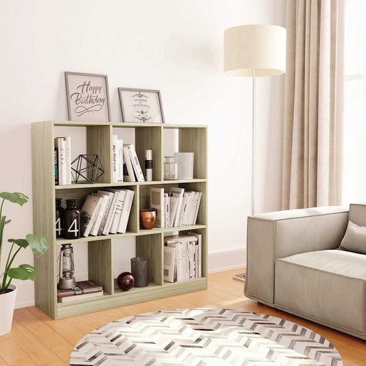 Book Cabinet | Sonoma oak | Engineered wood | Large | Book Cabinet