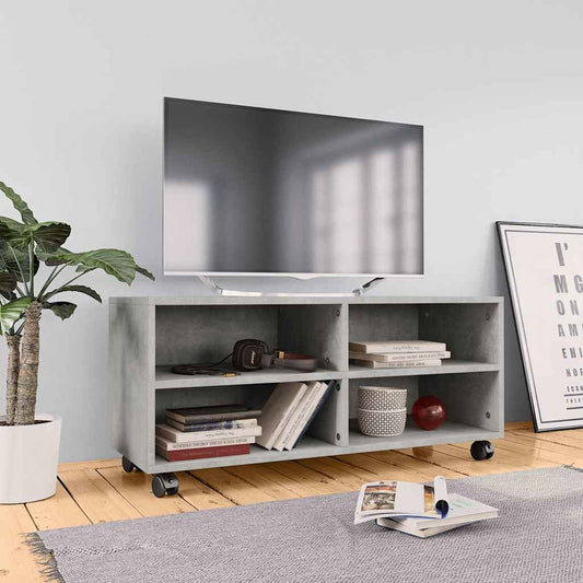 TV Cabinet | Concrete grey | Engineered wood | Medium | TV Cabinet