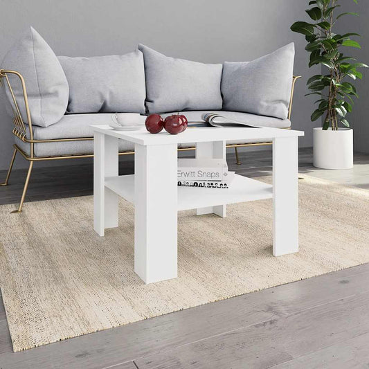 Coffee Table | White | Engineered wood | Small | Coffee Table | Square