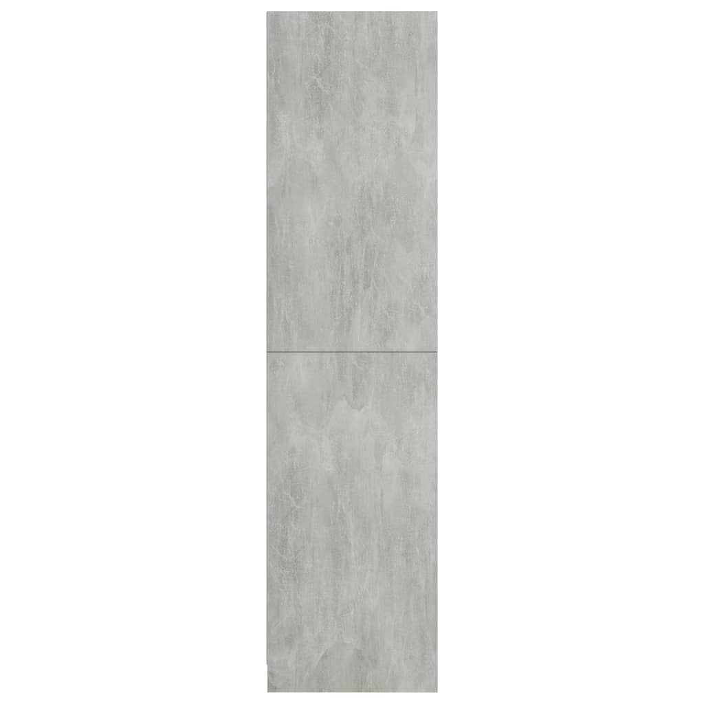 Wardrobe Concrete Grey 100x50x200 cm Engineered Wood