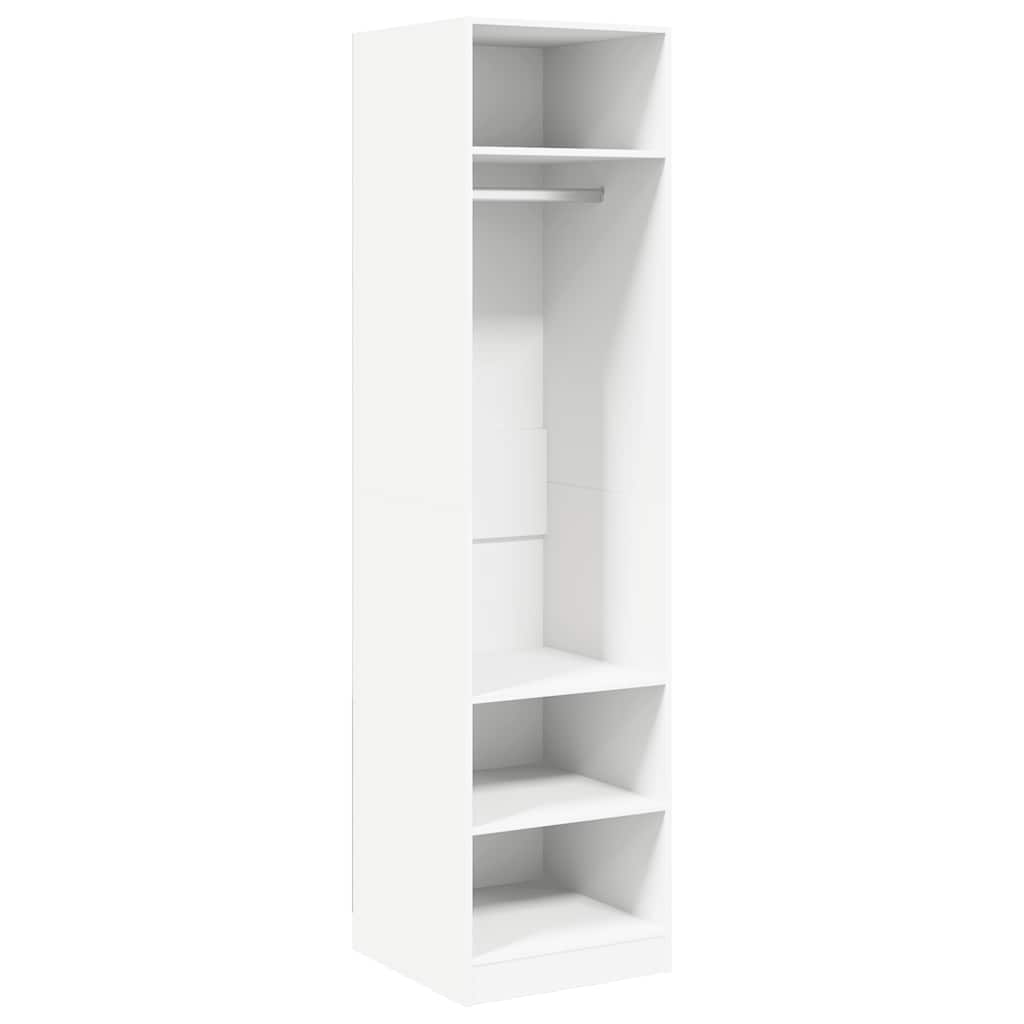 Wardrobe White 50x50x200 cm Engineered Wood