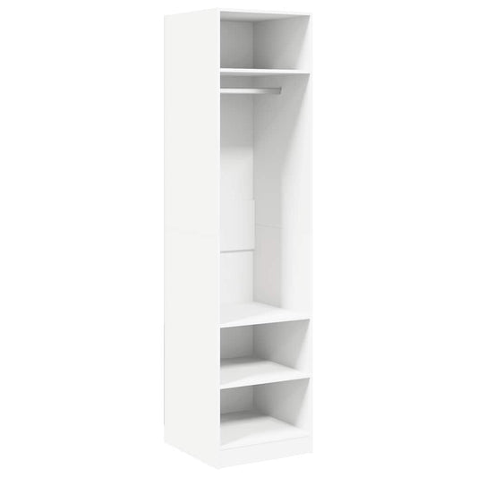 Wardrobe | White | Engineered Wood | Compact | Wardrobe | Rectangular