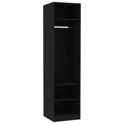 Wardrobe Black 50x50x200 cm Engineered Wood