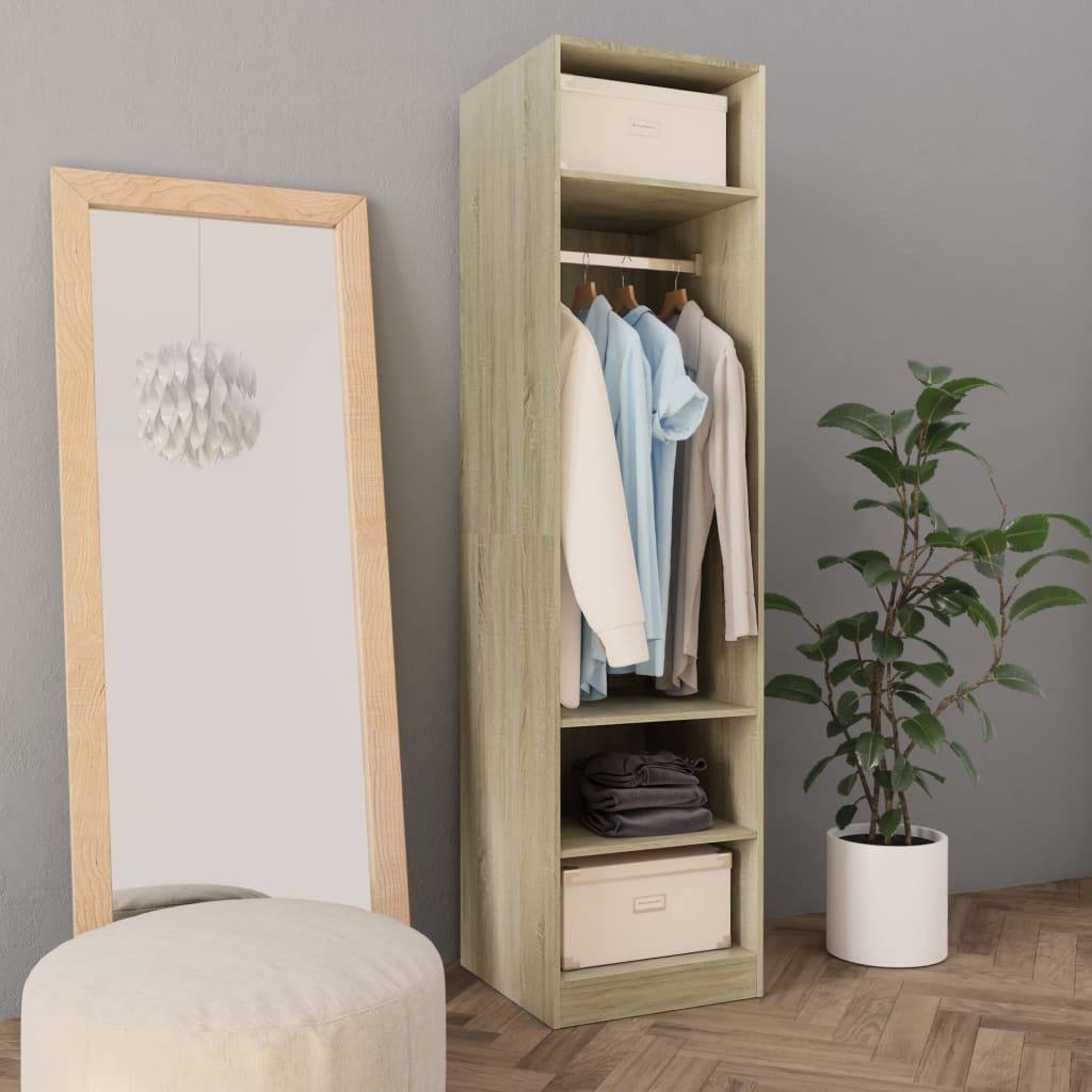 Wardrobe Sonoma Oak 50x50x200 cm Engineered Wood