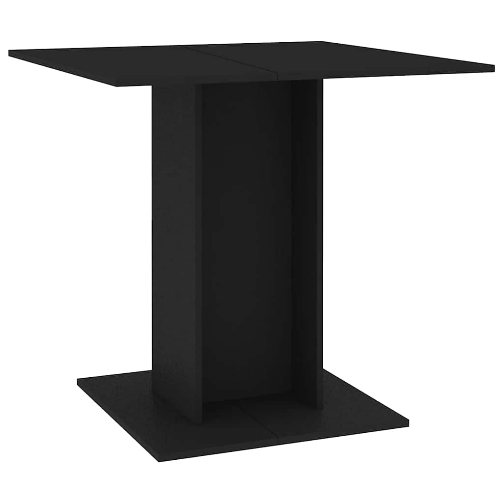 Dining Table | Black | Engineered wood | 80x80 cm | Durable