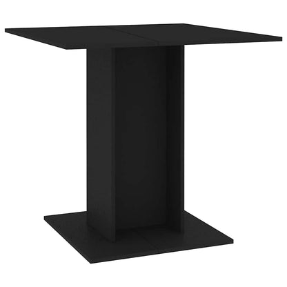 Dining Table | Black | Engineered wood | 80x80 cm | Durable