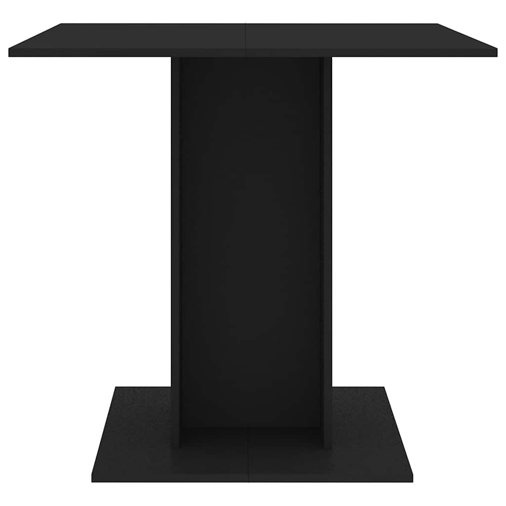 Dining Table | Black | Engineered wood | 80x80 cm | Durable