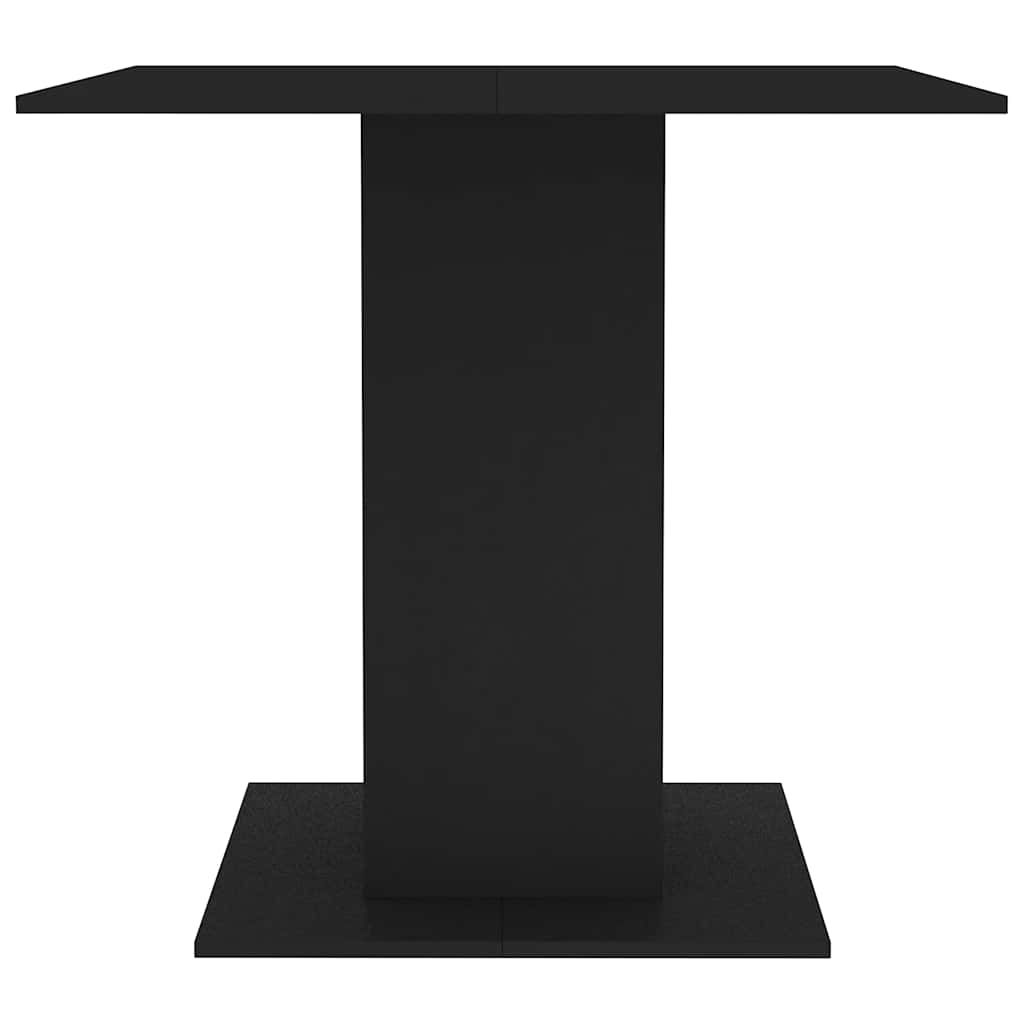 Dining Table | Black | Engineered wood | 80x80 cm | Durable