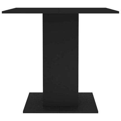 Dining Table | Black | Engineered wood | 80x80 cm | Durable