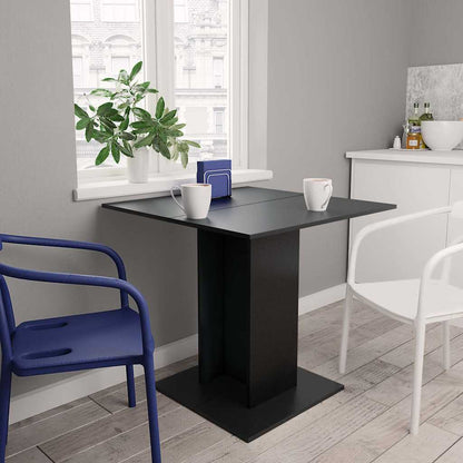 Dining Table | Black | Engineered wood | 80x80 cm | Durable