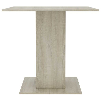 Dining Table Sonoma Oak 80x80x75 cm Engineered Wood