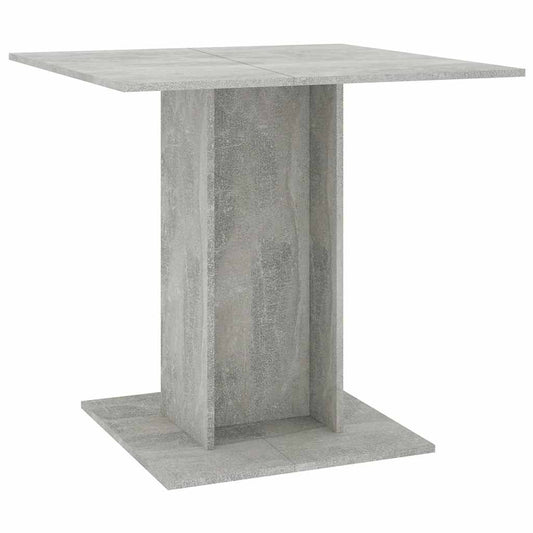Dining Table | Concrete Grey | Engineered wood | 80 cm | Simple Design