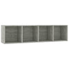 Book Cabinet/TV Cabinet Concrete Grey 143x30x36 cm
