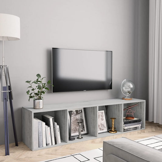 Book Cabinet | Concrete grey | Engineered wood