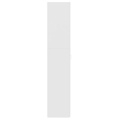 Shoe Cabinet White 80x35.5x180 cm Engineered Wood