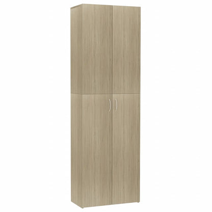 Office Cabinet | Sonoma oak | Engineered wood | 190 cm height