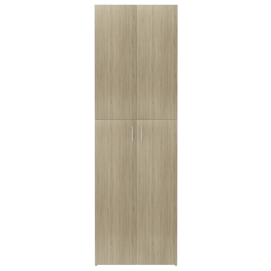 Office Cabinet | Sonoma oak | Engineered wood | 190 cm height
