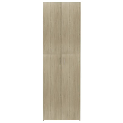 Office Cabinet | Sonoma oak | Engineered wood | 190 cm height