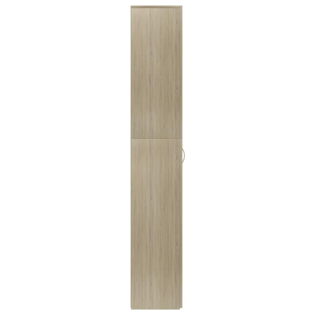 Office Cabinet | Sonoma oak | Engineered wood | 190 cm height