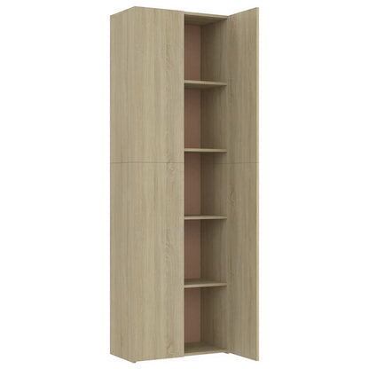 Office Cabinet | Sonoma oak | Engineered wood | 190 cm height