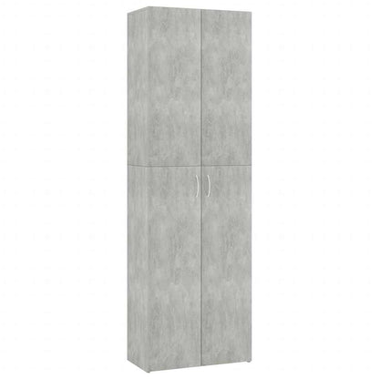 Office Cabinet | Concrete grey | Engineered wood | Tall storage