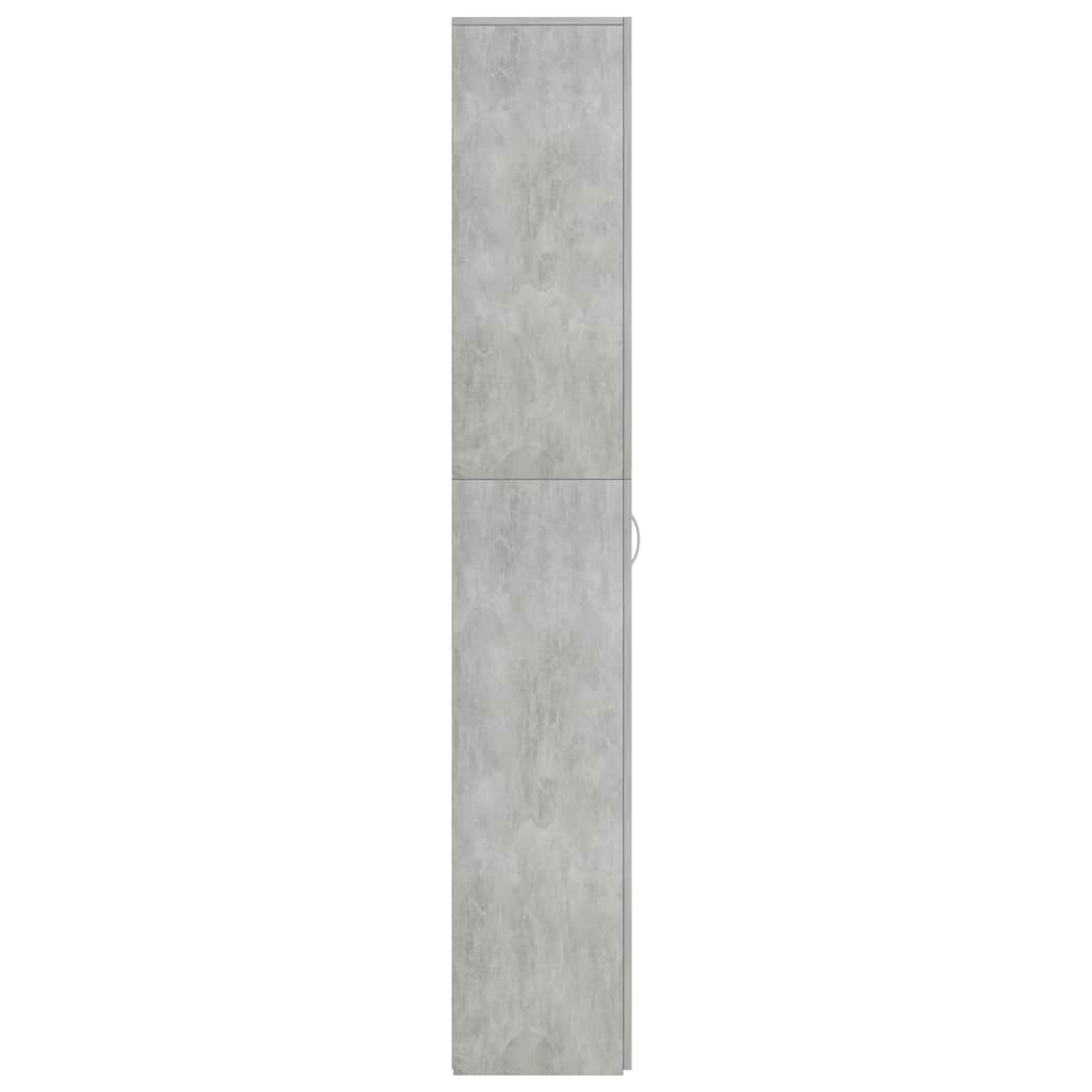 Office Cabinet | Concrete grey | Engineered wood | Tall storage