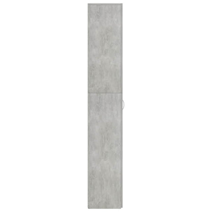 Office Cabinet | Concrete grey | Engineered wood | Tall storage