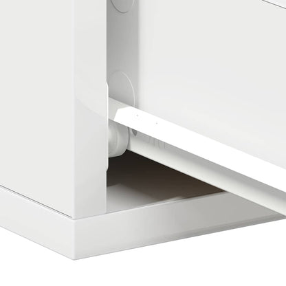 Floating Nightstand White 40x30x15cm Engineered Wood