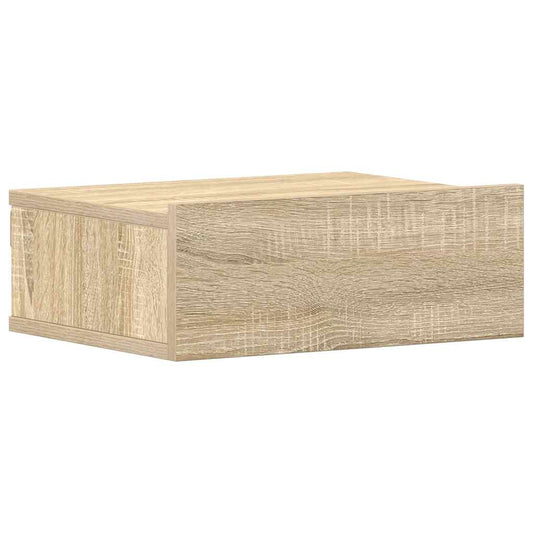 800312 vidaXL Floating Nightstand Sonoma Oak 40x30x15 cm Engineered Wood