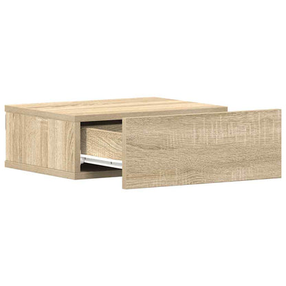 Floating Nightstands 2 pcs Sonoma Oak 40x30x15 cm Engineered Wood