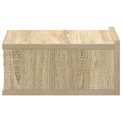 Floating Nightstands 2 pcs Sonoma Oak 40x30x15 cm Engineered Wood