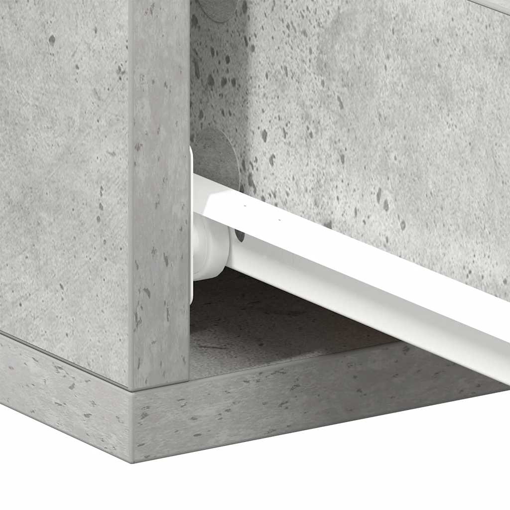 Floating Nightstands 2 pcs Concrete Grey 40x30x15 cm Engineered Wood