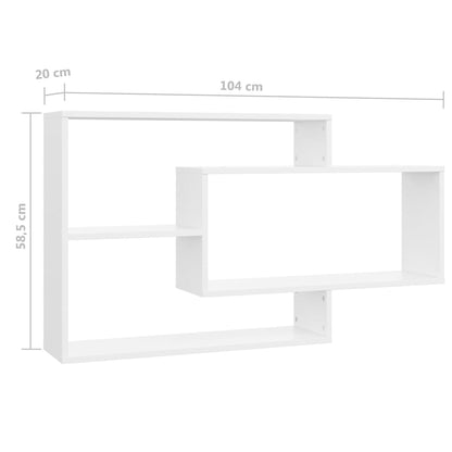 Wall Shelf | White | Engineered Wood | Medium | Wall mounting