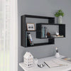 Wall Shelf Black 104x20x58.5 cm Engineered Wood