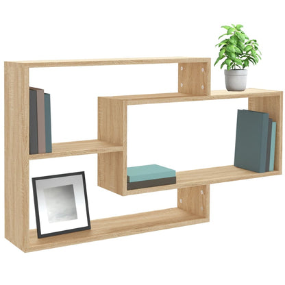 Wall Shelf Sonoma Oak 104x20x58.5 cm Engineered Wood