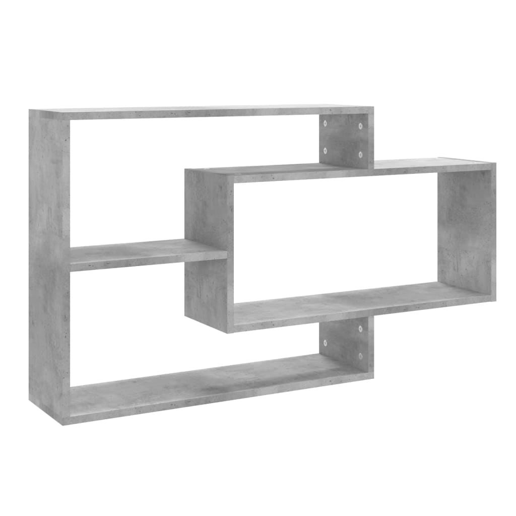 Wall Shelf Concrete Grey 104x20x58.5 cm Engineered Wood