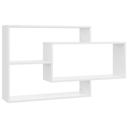 Wall Shelf | Glossy white | Engineered wood | Medium | Wall-mounted