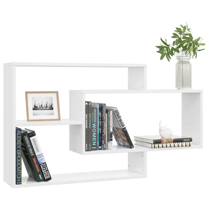 Wall Shelf | Glossy white | Engineered wood | Medium | Wall-mounted