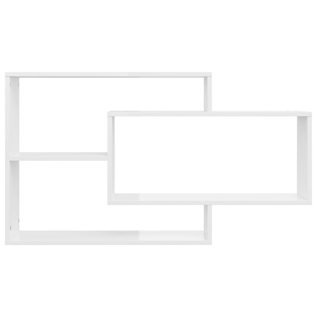 Wall Shelf | Glossy white | Engineered wood | Medium | Wall-mounted