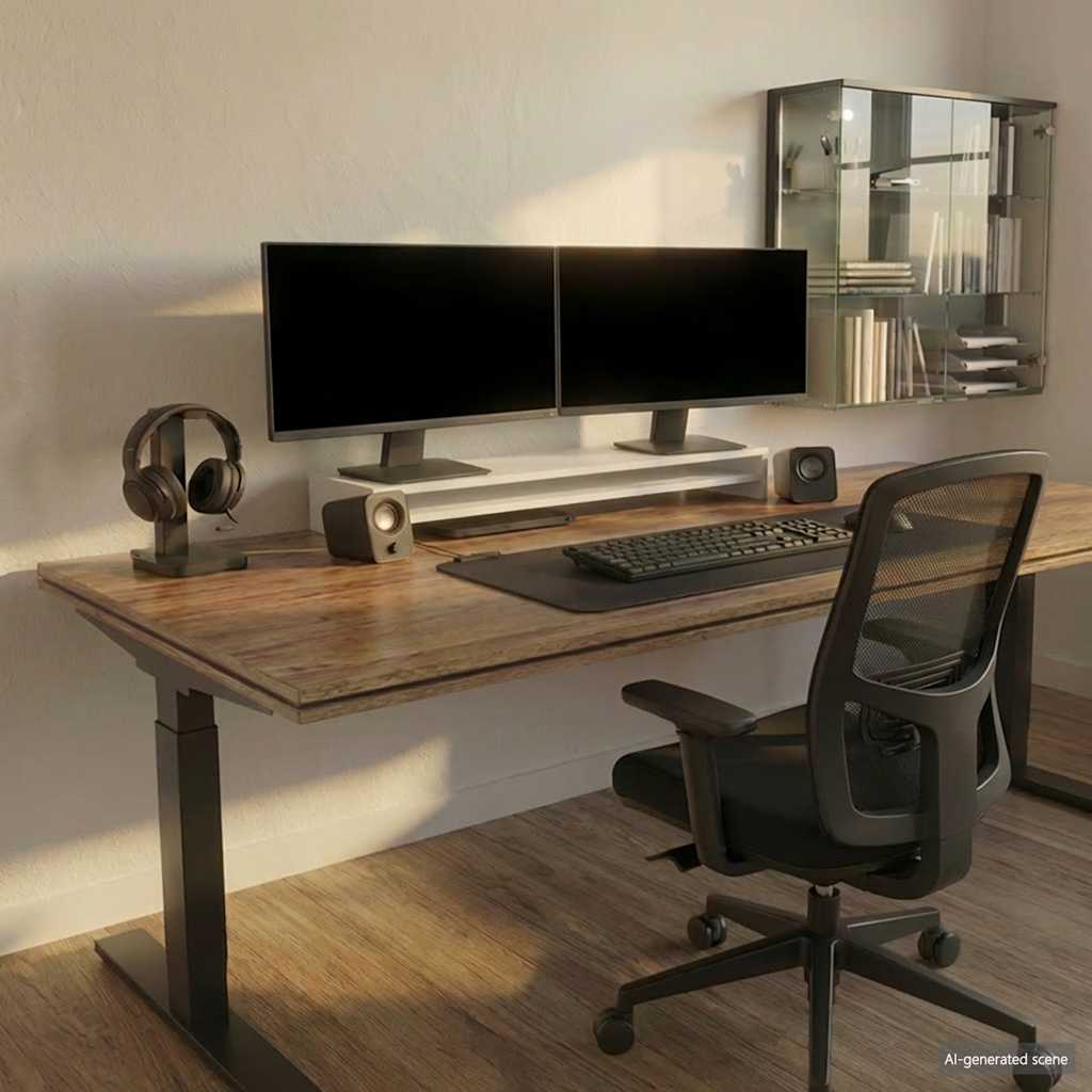 Monitor Stand White 100x24x13 cm Engineered Wood