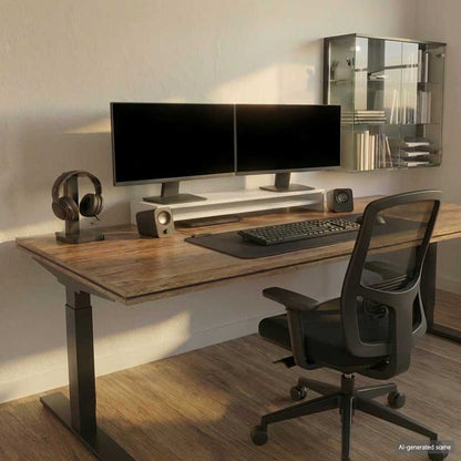 Monitor Stand White 100x24x13 cm Engineered Wood