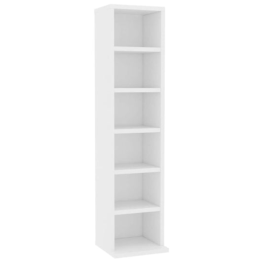 CD Cabinet | White | Engineered Wood | CD Cabinet | Rectangular