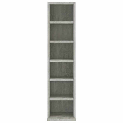 CD Cabinet Concrete Grey 21x20x88 cm Engineered Wood