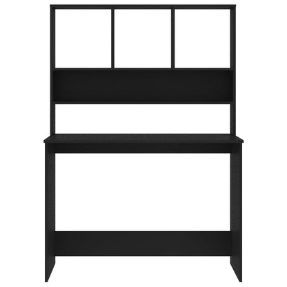 vidaXL Desk Black Engineered wood