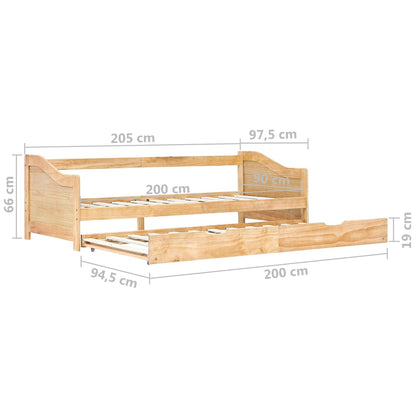 Sofa Bed Frame | Natural Pine | Pine Wood Frame | 90 x 200 cm