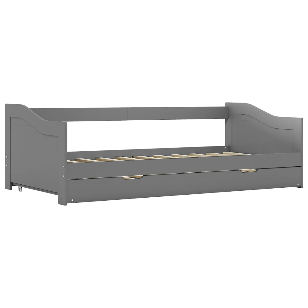 Sofa Bed Frame | Grey | Pine wood and plywood | 90x200 cm